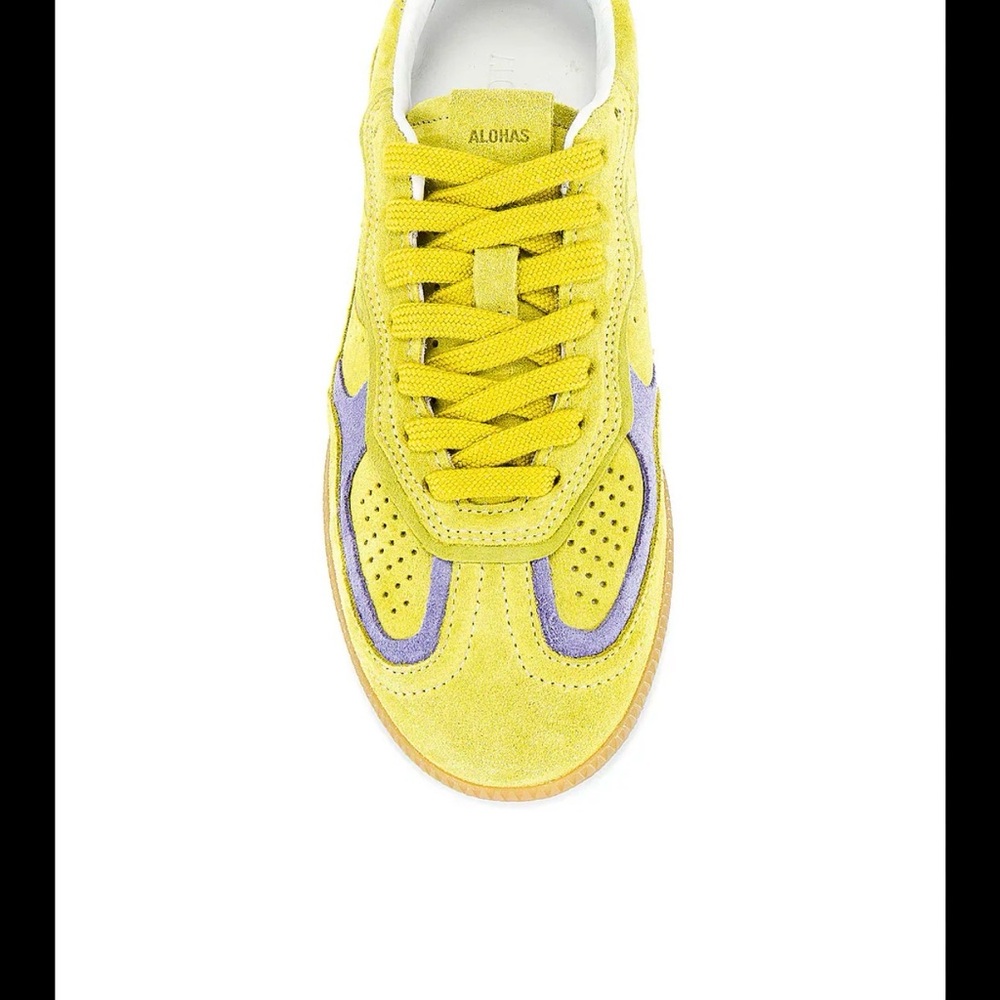 Adidas Yellow and Lavender Sneakers - Picture 7 of 8